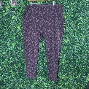 Db Sunday Woman Purple Camo Leggings Sz 3X